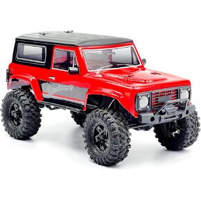 CR-18P V3 Brushless Rushmore in Red - 1/18 Scale RC Truck Crawler with Off-Road RC Trucks Features, Portal Axles & Metal Gears - Ready-to-Run, 2S/3S LiPo Compatible (1810416-V3)