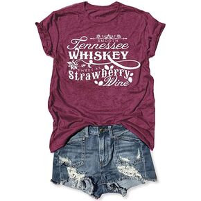 قميص موسيقى الريف للنساء تي شيرت جرافيك عتيق قمصان مطبوعة بأحرف غير رسمية قميص غربي تي شيرت مضحك لحفلات الموسيقى in Kuwait