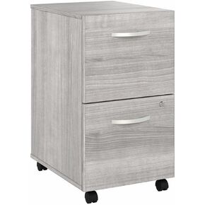 Pemberly Row 2 Drawer Mobile File Cabinet in Modern Hickory - Engineered Wood in Kuwait