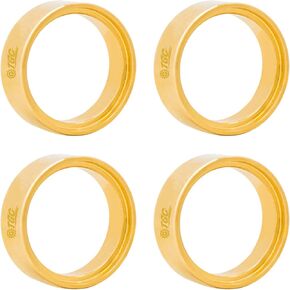 1.0 Inch Brass Internal Beadlock Ring 68g Heavy Wheel Weighted Clamp Ring Fits RC Wheel Rims Suit for SCX24 1/18 1/24 RC Crawler Upgrade Parts (4PCS)