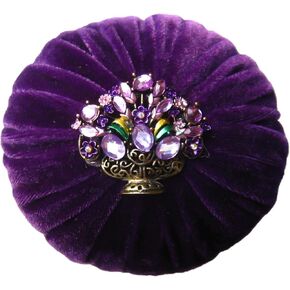 2" Mint Green Velvet Emery Sand Filled Abrasive Pin Cushion for Sewing - 3.5 oz Emery Powder - Handmade in USA (2", Mint Green)