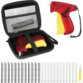 Tagging Gun for Clothing, Micro Mini Stitch Gun for Clothes, Sewing Quilting Hemming Stitchy Quick Clothing Fixer with 2 Needles, 1500 Black & 1500 White Micro Fasteners & 1 Hard Carrying Storage Case