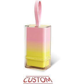 Dazzling Ink Stamps for Teachers, Students and Office Staff - Personalized Stamps for Classroom and Office use, self-Ink Stamps Customized with Text (Pink&Yellow)