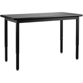 NPS SLT 3 Series 24x60 Metal Science Lab Table with HPL Top in Black