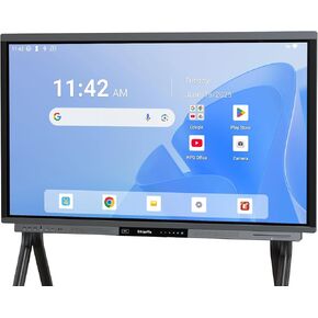 Shiarffe R9 Smart Board 55" 4K Touchscreen Display, Flagship Processor, Compatible with Google Play Store, Android OS Digital Whiteboard for Classroom Office Video Conference