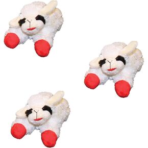 Multipet Mini Lamb Chop Toy 6", 3 Pack