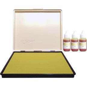 Infusion 8" x 12" Extra Large Industrial Stamp Ink Pad, Your Go to Large Stamp Ink Pad for Bright Color, Even Coverage and Durability, Lime Stamp Pad