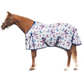 Schneiders Soft Interlock Mesh II Butterfly Euro Surcingle Horse Fly Sheet | 80% UV Protection | SilverTek Technology | Lightweight & Breathable Size 74