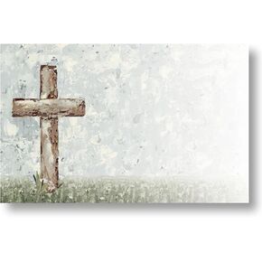 Religious Cross Enclosure Cards, 3.5 x 2.25 inches, Abounding Grace, 50 Pack