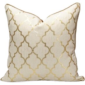 Throw Pillow Covers Pack of 2 Square Decorative Cushion Covers with Invisible Zipper，Nordic Style Soft Pillow Covers(50x50cm)(45x45cm)