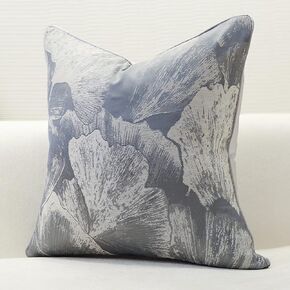 Set of 2 Decorative Cushion Covers Nordic Style Soft Throw Pillow Covers Abstract Art Modern Hidden Zipper Cushion Cases Home Decor(Blue,45x45cm)(Dark Grey,50x50cm)