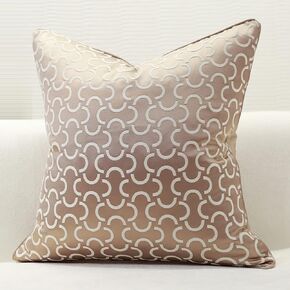 Set of 2 Decorative Cushion Covers Nordic Style Soft Throw Pillow Covers Abstract Art Modern Hidden Zipper Cushion Cases Home Decor(Blue,45x45cm)(Brown,50 x 50 cm (Pack of 2))