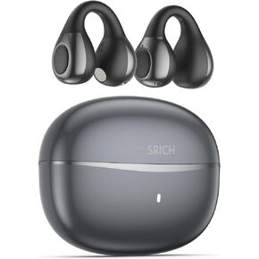 AI Translation Earbuds Real Time, 3-in-1 Translator Earbuds 144 Languages & Accents, Audifonos Traductores Inglés Español,Open Ear Clip Wireless Headphones with Charging Case fit iOS & Android