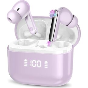 Ai Translation Earbuds Real Time with Audio and Video Calls, 3-in-1 Buletooth 5.3 Translator Earbuds with 6 Translation Modes/164 Languages/No Subscription Required, 48H Headphones Translator, Rose