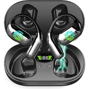 Translator Earbuds Real-Time 144 Languages ​​& Accents, 3-in-1 with Charging Case, Audifonos Traductores Inglés Español Bluetooth Headphones for Travel Business Compatible with iOS & Android (Black)