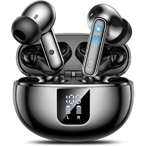 AI Translation Earbuds Real Time 144 Languages Accents Translator Bluetooth 5.4 Earphones 36H Playtime 3-in-1 Wireless Headphones 4 ANC Mic for Spanish/English Audífonos Traductores, iOS & Android