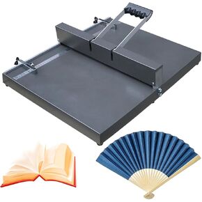350mm Manual Creasing Machine, Desktop Heavy Duty Metal Paper Creaser, A3/A4 Paper Folding Machine with Positioning Stops, Panel Lengths Extended To 60cm for Greeting Cards Booklets Photo Paper