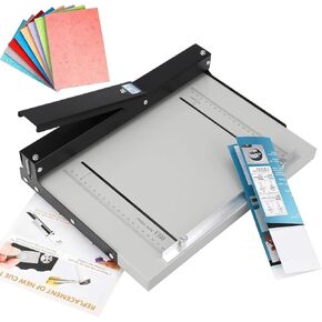 350mm Paper Folding Machine, Heavy Duty Manual Creasing Machine, A3 Paper Scorer Folder Creaser Scoring Machine with Groove Depth 0.8mm, Accurate Positioning for Greeting Cards, Photo Papers
