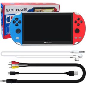 X12 Plus Handheld Game Console, 7 Inch HD Portable Retro Game Console 16G Built-in 20,000 Games, Classic Game Console Birthday Gifts Presents
