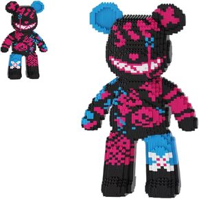 Jinx Graffiti Teddy Bear Micro Building Blocks Set(3688Pieces) Animal Winktoys Blocks Bear Building Blocks Gift for Adult
