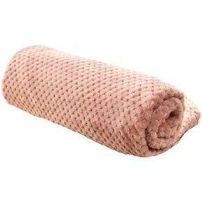Plush Pet Blanket for Cats and Dogs Ultra Soft Indoor Cat Blanket Cozy Dog Blanket Crate Mat Sofa Protector(Pink,S-60x40cm)