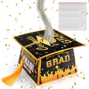 Graduation Cap Graduation Money Box for Cash Gift – Graduation Money Holder 2025, Cool Graduation Gifts for Graduates Her Him High School College