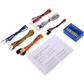 1 Set 12 LED Lights Kit for Axial SCX10 1/10 1/8 RC Car Replacement