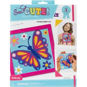 Colorbok Sew Cute Needlepoint Kit-Butterfly