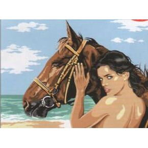 Needlepoint canvas gobelin tapestry seg paris a l'Oreille du Cheval 926-209 40 × 50