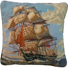 C&F Home Us Constitution Needlepoint Pillow 16" x 16" Blue