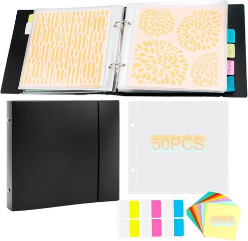 111 Pages1sets 6x6 Cookie Storage Storage Binder Die Cut and Stamping Volder Folder Baking Stencizer Scrapbooking Cutting Vies Storage Book Corpions (Blue) in Kuwait