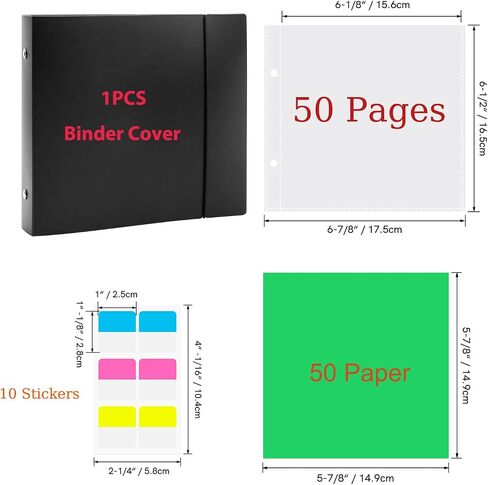 111 Pages1sets 6x6 Cookie Storage Storage Binder Die Cut and Stamping Volder Folder Baking Stencizer Scrapbooking Cutting Vies Storage Book Corpions (Blue) in Kuwait