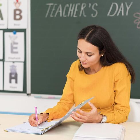 Teacher Planner 2026-2027 Academic Year, Jul.2026 - Jun.2027, 8.5" x 11" Lesson Planner Book for Teachers, Teacher Planners with Colorful Monthly Tabs, Hardcover- Tree in Kuwait