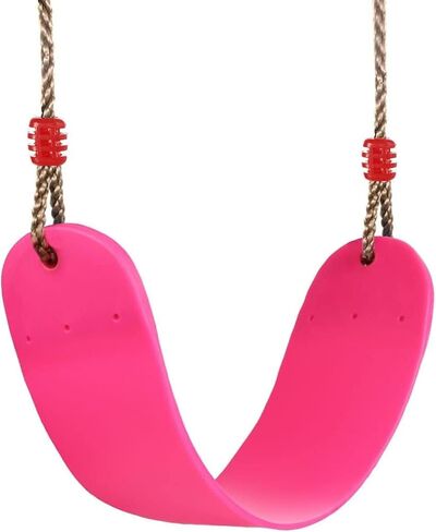 Elastische Kinderschaukel Bunte EVA Soft Board U-förmige Schaukel Sitz Schaukel Kinder Garten Outdoor Schaukel (Pink) in Saudi Arabia