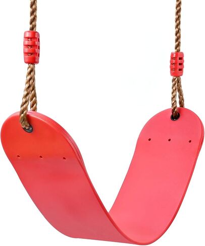 Elastische Kinderschaukel Bunte EVA Soft Board U-förmige Schaukel Sitz Schaukel Kinder Garten Outdoor Schaukel (Pink) in Saudi Arabia
