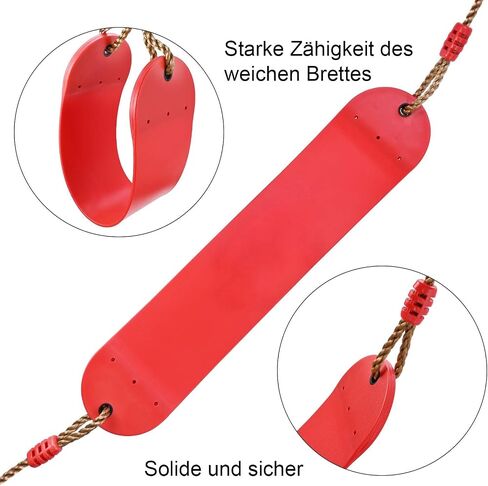 Elastische Kinderschaukel Bunte EVA Soft Board U-förmige Schaukel Sitz Schaukel Kinder Garten Outdoor Schaukel (Pink) in Saudi Arabia