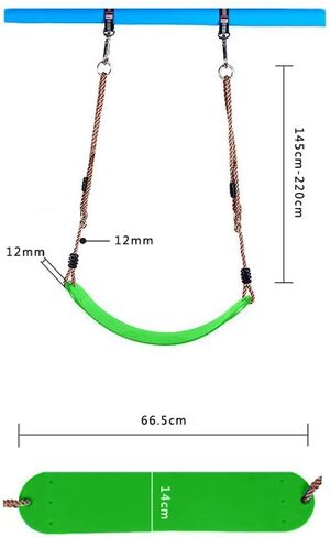 Elastische Kinderschaukel Bunte Eva Soft Board U-Förmige Schaukel Sitz Schaukel Kinder Garten Outdoor Schaukel (Pink) in Kuwait