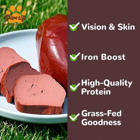 Freeze Dried Dog Treats, Grass Fed Beef Liver, Raw Single-Ingredient, High-Protein, Human Grade Bite-Sized Pieces Pet Treats, All Natural, 3.8 oz in Kuwait