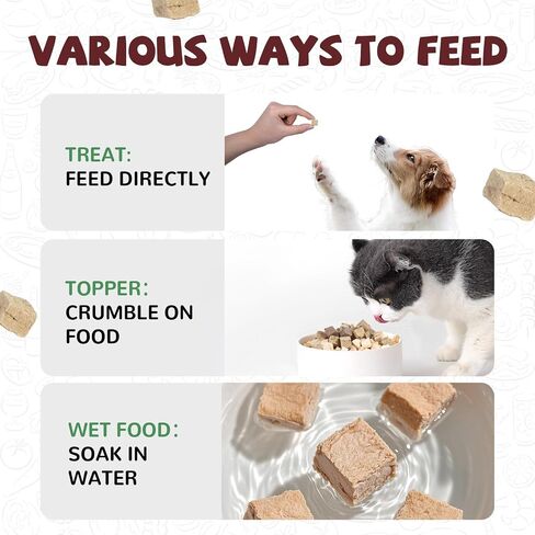 Freeze Dried Dog Treats, Grass Fed Beef Liver, Raw Single-Ingredient, High-Protein, Human Grade Bite-Sized Pieces Pet Treats, All Natural, 3.8 oz in Kuwait