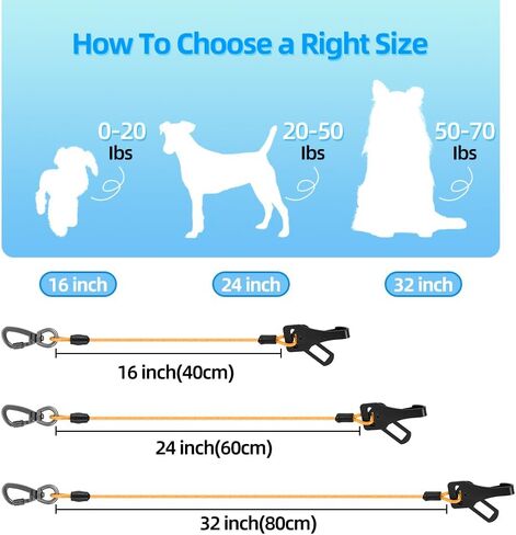 Miaochuai 3-in-1 Dog Car Car Belt Sharness | مقود كابل الصلب المضغ المضغ مع مشبك الشقوق ومقطع | ضبط سلامة السيارات للكلاب الصغيرة والمتوسطة والكبيرة (الأخضر ، 32 بوصة/80 سم) in Kuwait