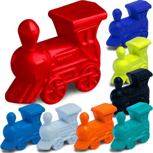 Set of 10 Metal Mexican Train Trains – Mexican Train Accessories for Classic Domino Game – Mexican Train Game Pieces for Mexican Train Dominoes in Kuwait