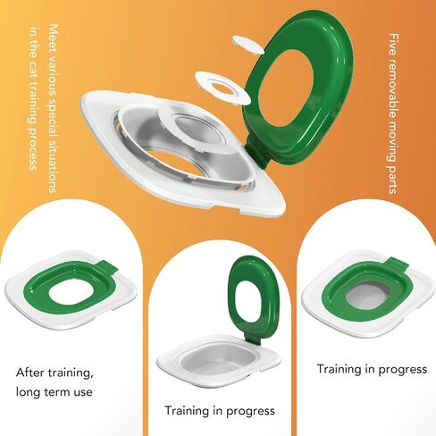 Cat Toilet Training Kit, Reusable Teach Kitty to Use Toilet, Removable Pet Toilet Training System, Cat Toilet Trainer Urinal for Cats (Blue) in Saudi Arabia