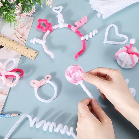 100 PCS Extra Long Long Pipe Cleaners Chenille STEM 6 مم × 24 بوصة أنابيب أنابيب سوداء لوازم الحرف الحرفية in Saudi Arabia