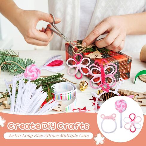 100 PCS Extra Long Long Pipe Cleaners Chenille STEM 6 مم × 24 بوصة أنابيب أنابيب سوداء لوازم الحرف الحرفية in Saudi Arabia