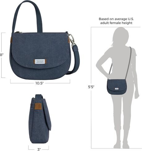 Travelon Heritage Anti-Theft Saddle Crossbody, Sage in Saudi Arabia