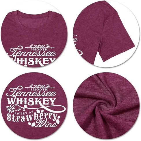 قميص موسيقى الريف للنساء تي شيرت جرافيك عتيق قمصان مطبوعة بأحرف غير رسمية قميص غربي تي شيرت مضحك لحفلات الموسيقى in Kuwait