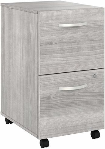 Pemberly Row 2 Drawer Mobile File Cabinet in Modern Hickory - Engineered Wood in Kuwait