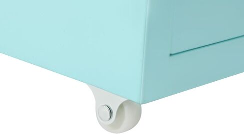 6 Drawer Mobile File Cabinet,Vertical File Cabinet with Lock, Metal Storage Cabinet for Home,Office, Horizontal Rolling Filing Cabinets for Letter/Legal/A4/F4 Hanging Files (Blue) in Saudi Arabia