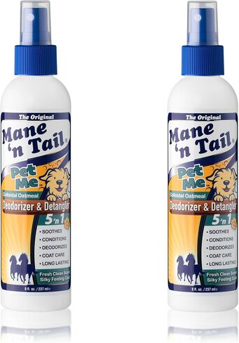 Mane 'n Tail Me for Pets Homodorizer & Detangler Spray مع دقيق الشوفان الغروي الحقيقي ، الألوة فيرا وسبيرولينا in Kuwait