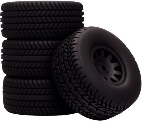 عجلات بلاستيكية مسبقة ومطاط الإطارات لـ Arrma Mojave Grom Mega 380 223S BLX Series Parts White in Saudi Arabia